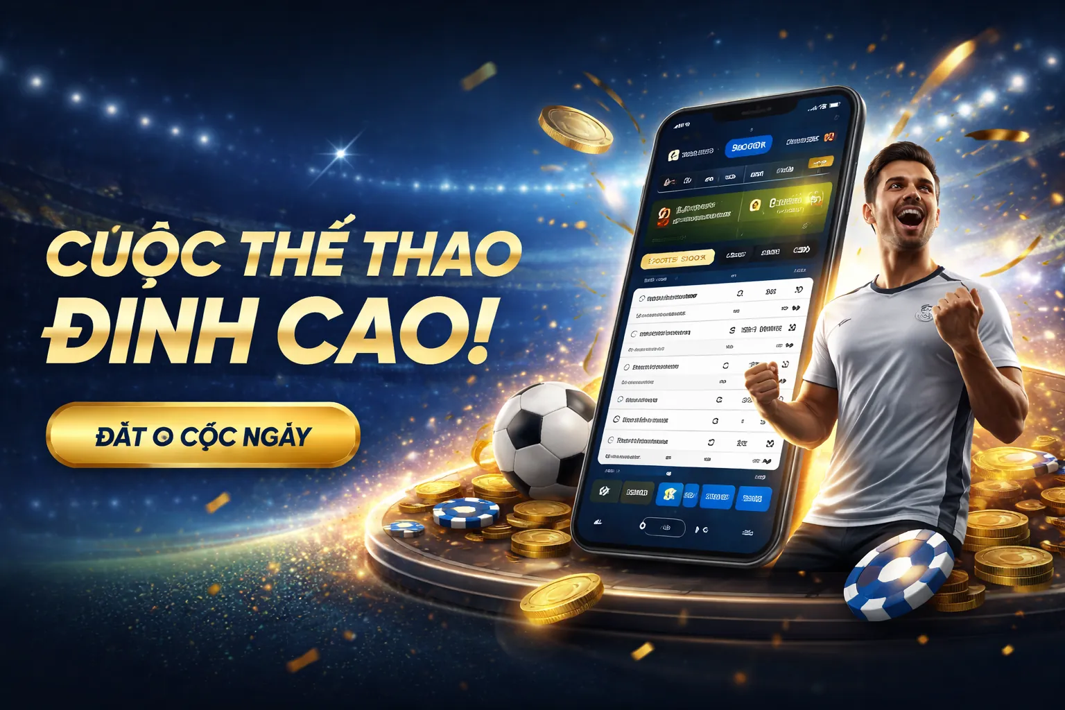 Hình ảnh cá cược thể thao sôi động tại 58k